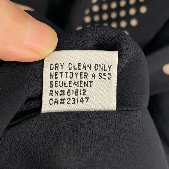 Talbots Navy Polka Dot Midi Dress - Picture 14 of 16